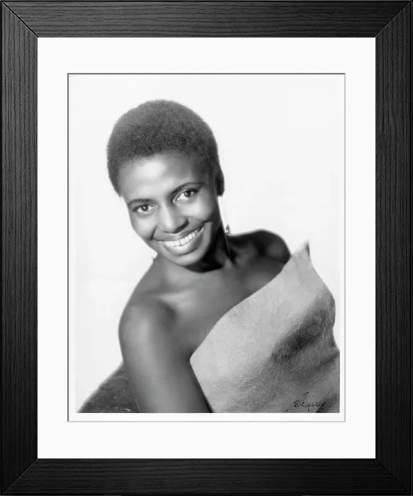 Framed Print : Miriam Makeba Portrait