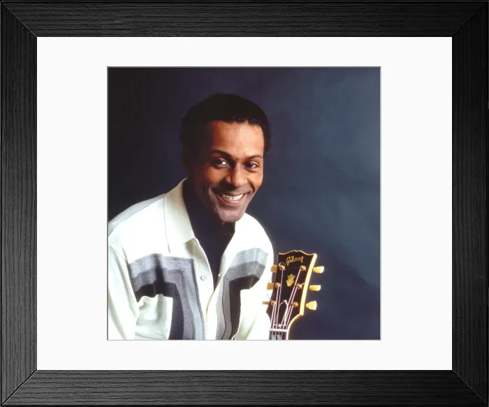 Framed Print : Chuck Berry Portrait In Chicago
