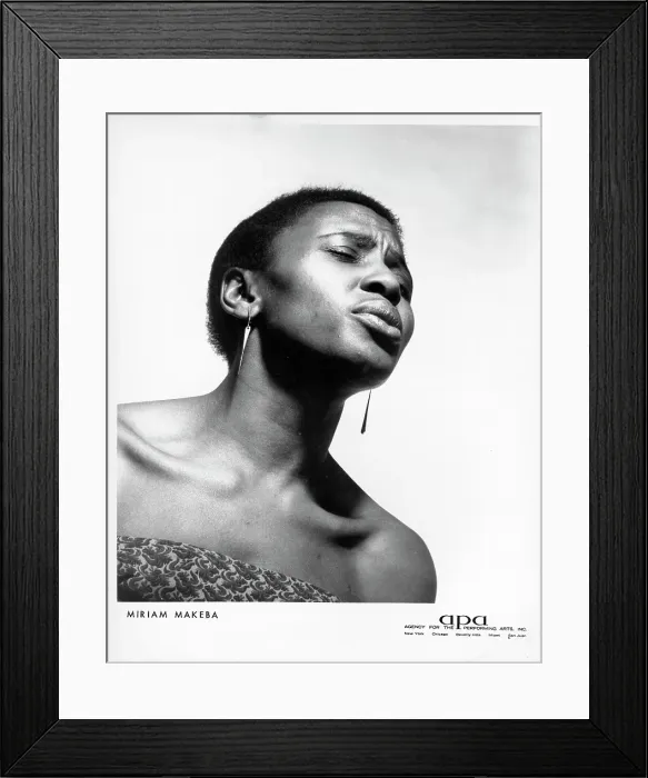 Framed Print : Miriam Makeba Portrait Framed Print : Miriam Makeba Portrait