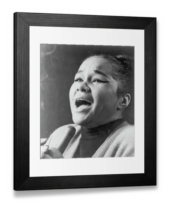Framed Print : Etta Performing Framed Print : Etta Performing