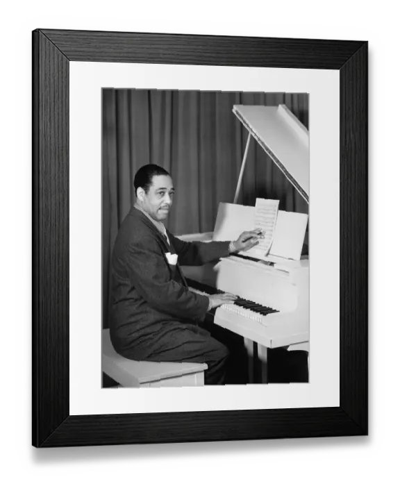 Framed Print : Duke Ellington Composing Framed Print : Duke Ellington Composing