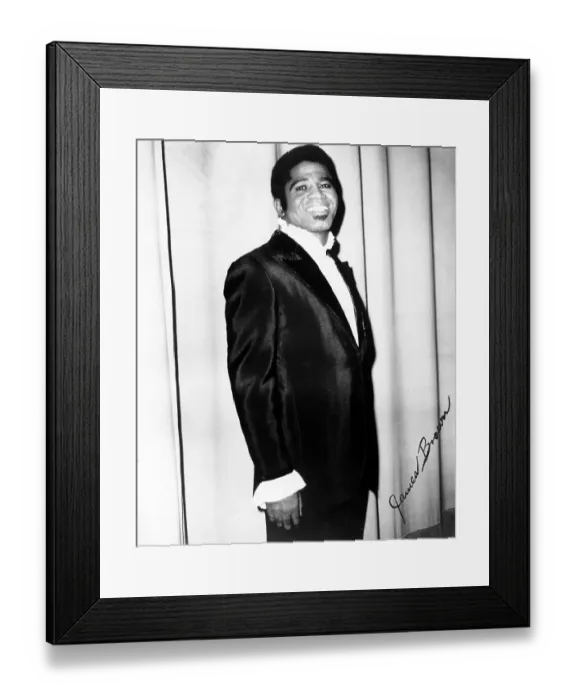 Framed Print : James Brown Portrait
