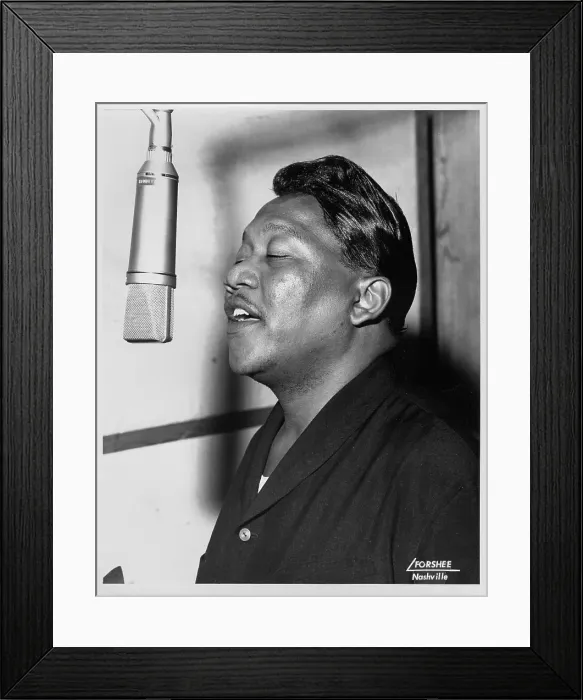 Framed Print : Bobby Bland in The Studio Framed Print : Bobby Bland in The Studio