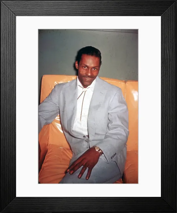 Framed Print : Chuck Berry Portrait Framed Print : Chuck Berry Portrait