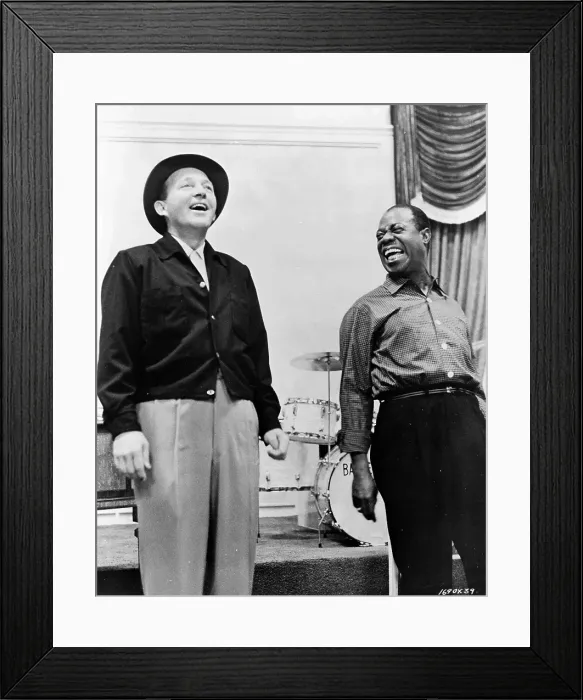 Framed Print : Bing Crosby & Louis Armstrong Framed Print : Bing Crosby & Louis Armstrong