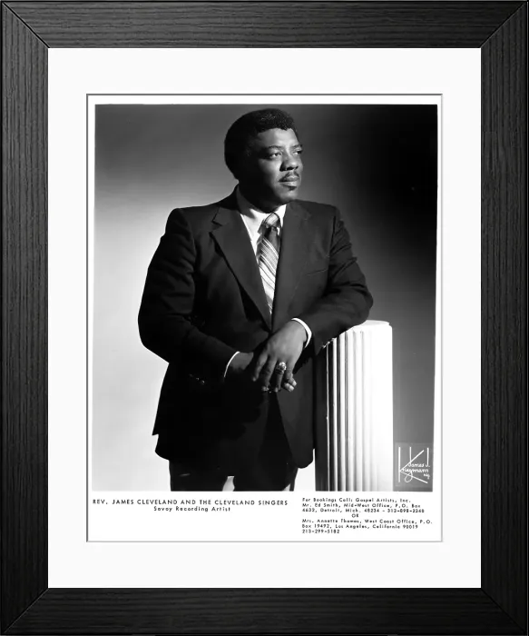 Framed Print : Photo of Rev. James Cleveland Framed Print : Photo of Rev. James Cleveland