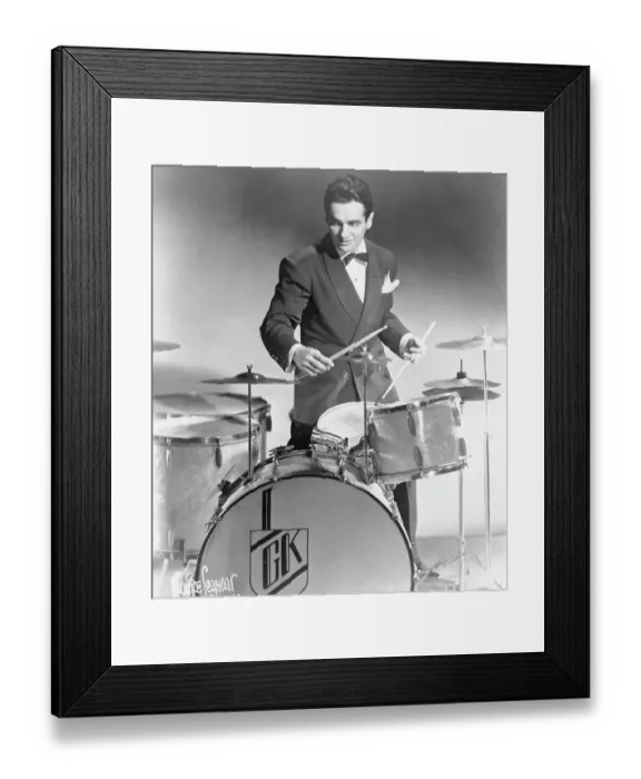 Framed Print : Photo of Gene Krupa Framed Print : Photo of Gene Krupa