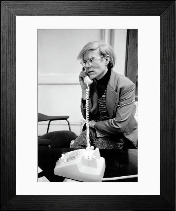 Framed Print : Photo of Andy Warhol Framed Print : Photo of Andy Warhol