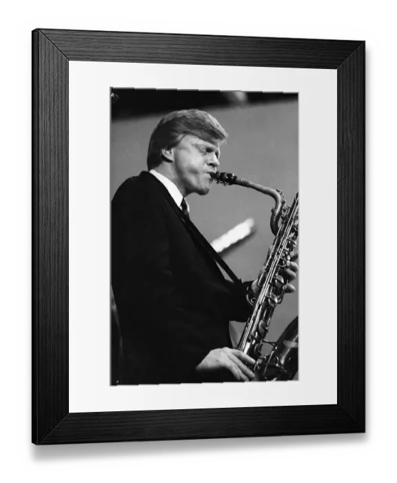Framed Print : Photo of Gerry Mulligan Framed Print : Photo of Gerry Mulligan
