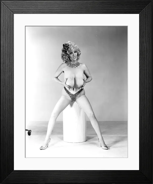 Framed Print : Photo of Chesty Morgan Framed Print : Photo of Chesty Morgan