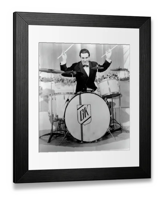 Framed Print : Photo of Gene Krupa Framed Print : Photo of Gene Krupa