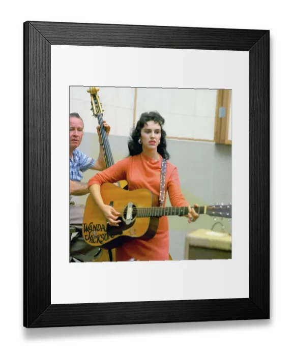 Framed Print : Wanda Jackson In The Studio Framed Print : Wanda Jackson In The Studio
