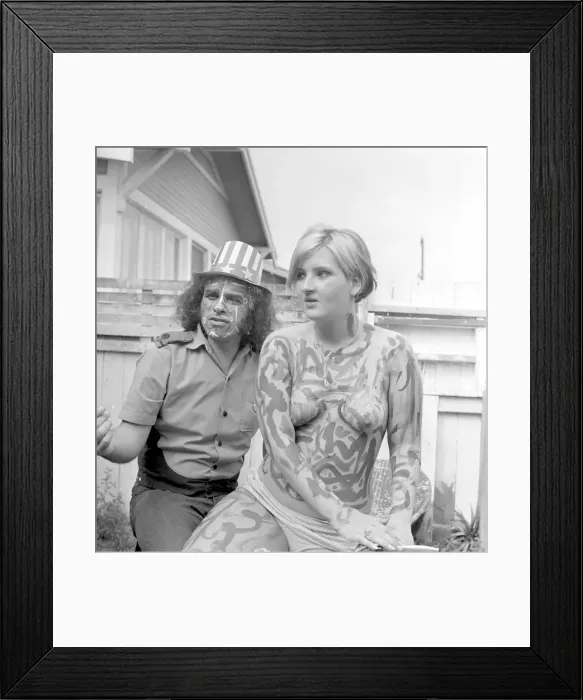 Framed Print : Photo of Hippies Framed Print : Photo of Hippies