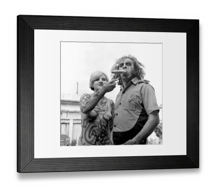 Framed Print : Photo of Hippies