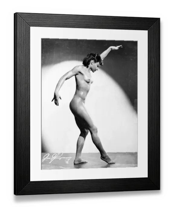 Framed Print : Photo of Female Contortionist
