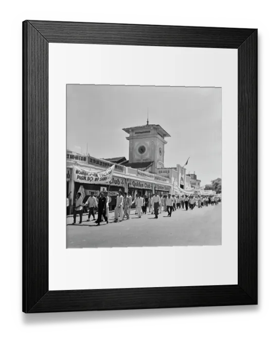 Framed Print : Anti-Communist Demo In Saigon Framed Print : Anti-Communist Demo In Saigon