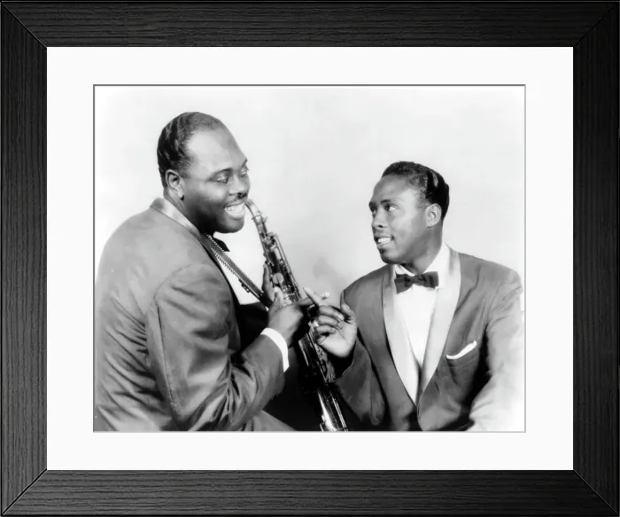 Framed Print : Big Jay McNeely with Little Sonny Warner Framed Print : Big Jay McNeely with Little Sonny Warner