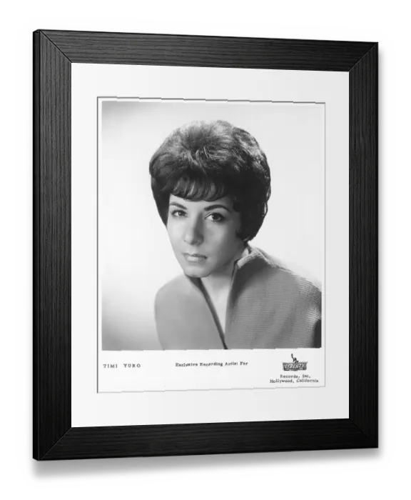 Framed Print : Timi Yuro Portrait Framed Print : Timi Yuro Portrait