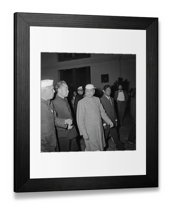 Framed Print : Zhou Enlai Visits India Framed Print : Zhou Enlai Visits India