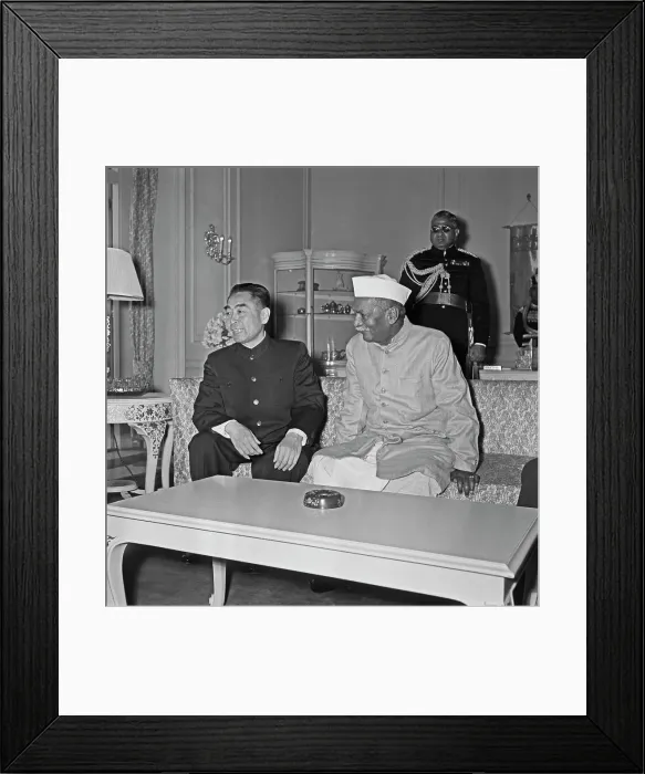 Framed Print : Zhou Enlai Visits India Framed Print : Zhou Enlai Visits India