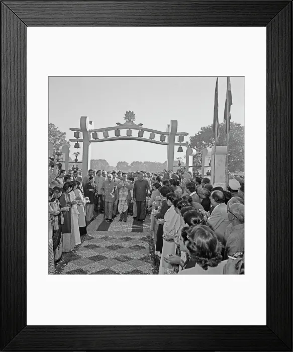 Framed Print : Zhou Enlai Visits India Framed Print : Zhou Enlai Visits India