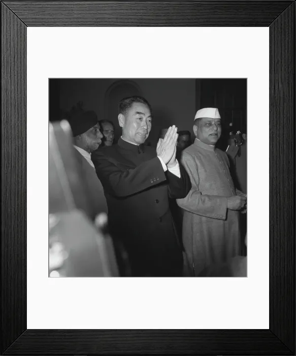 Framed Print : Zhou Enlai Visits India Framed Print : Zhou Enlai Visits India
