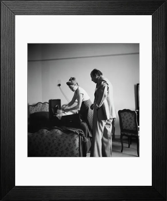 Framed Print : Yousuf Karsh and Solange Gathier Framed Print : Yousuf Karsh and Solange Gathier