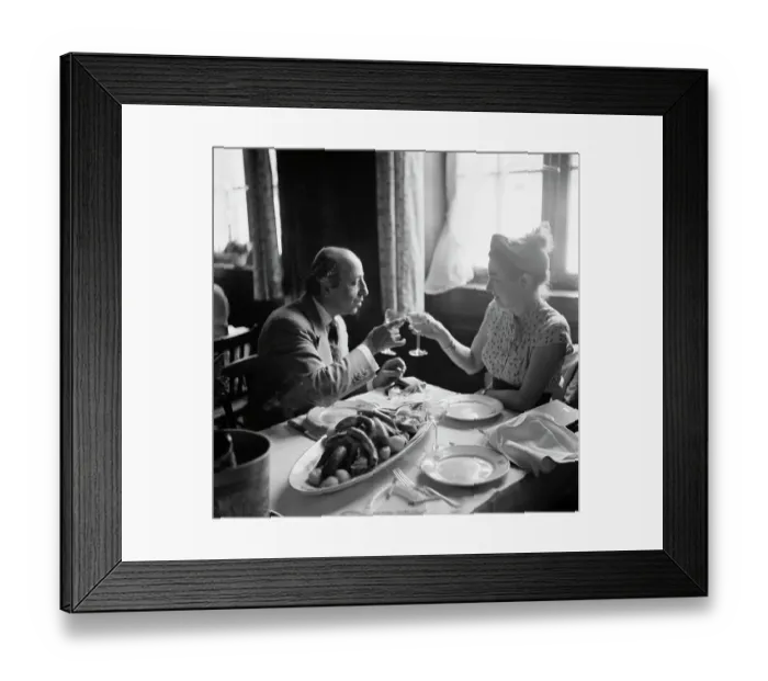 Framed Print : Yousuf Karsh and Solange Gathier