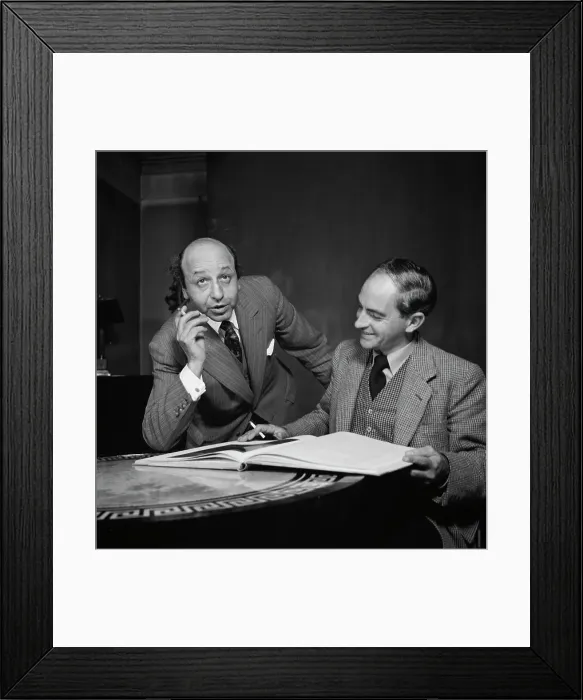 Framed Print : Yousuf Karsh and Christopher Fry
