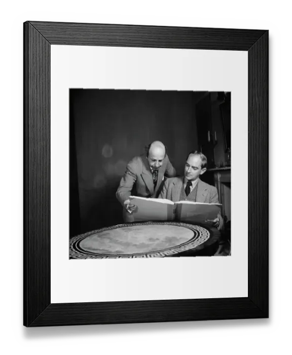 Framed Print : Yousuf Karsh and Christopher Fry
