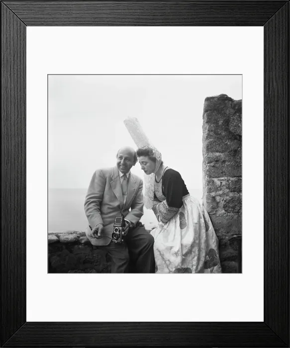 Framed Print : Yousuf Karsh and Solange Gathier Framed Print : Yousuf Karsh and Solange Gathier