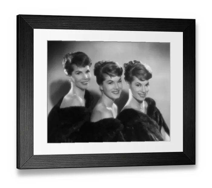 Framed Print : The McGuire Sisters Portrait Framed Print : The McGuire Sisters Portrait