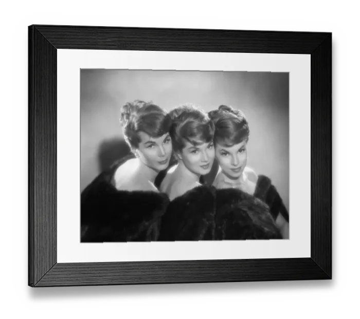 Framed Print : The McGuire Sisters Portrait Framed Print : The McGuire Sisters Portrait