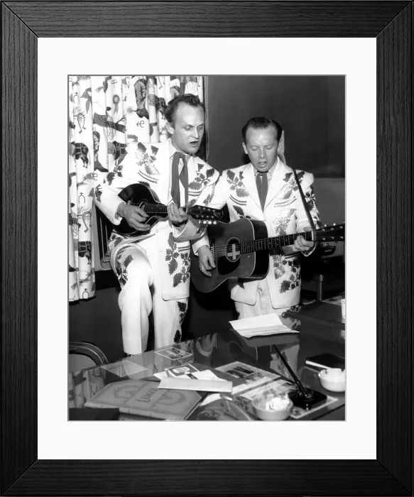 Framed Print : Louvin Brothers Rehearsing Framed Print : Louvin Brothers Rehearsing