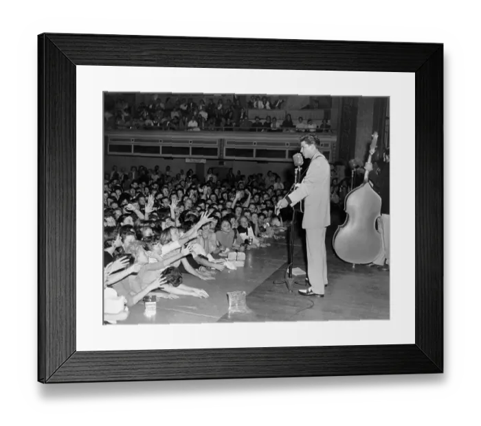 Framed Print : Singer and actor Ricky Nelson performs