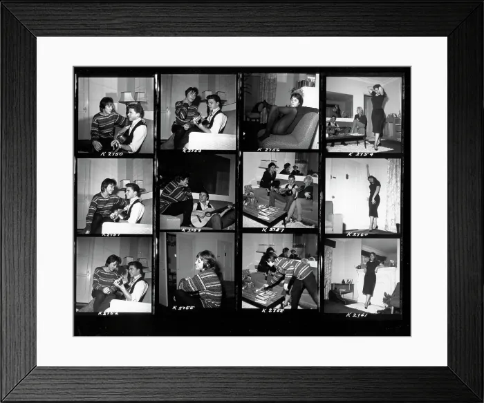 Framed Print : Ricky Nelson Portrait Session With Fans Framed Print : Ricky Nelson Portrait Session With Fans