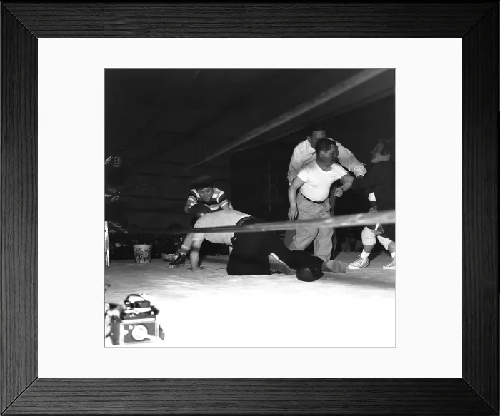 Framed Print : Midget Wrestling Match Framed Print : Midget Wrestling Match