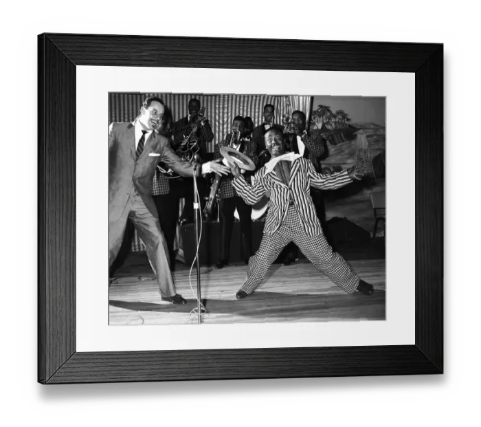 Framed Print : Bandleader With Little Arthur Matthews Framed Print : Bandleader With Little Arthur Matthews