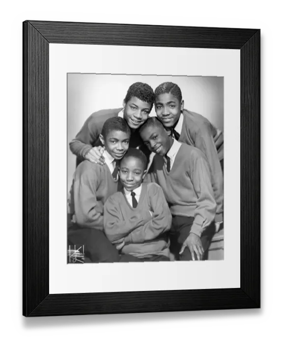 Framed Print : Vocal group The Schoolboys Portrait Framed Print : Vocal group The Schoolboys Portrait