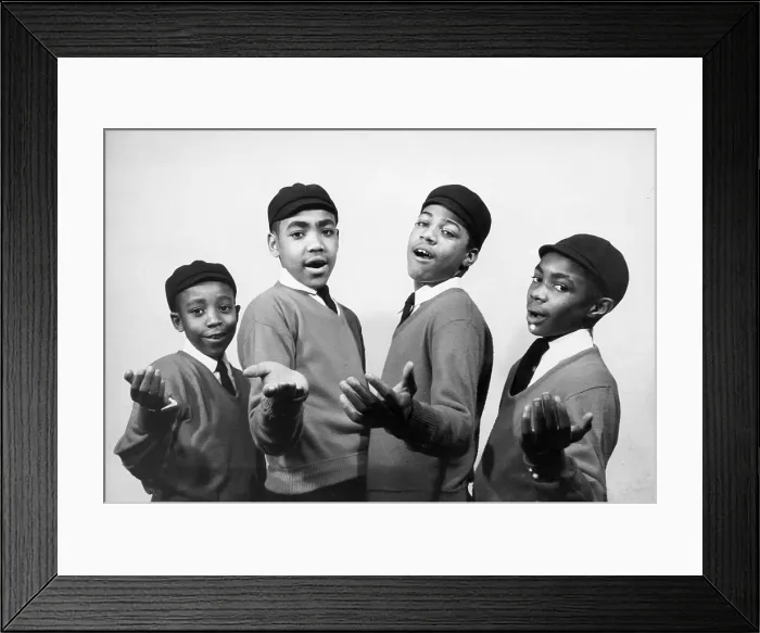 Framed Print : Vocal group The Schoolboys Portrait Framed Print : Vocal group The Schoolboys Portrait