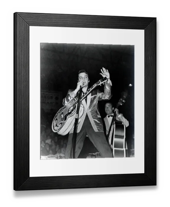 Framed Print : Elvis Presley and Bill Black