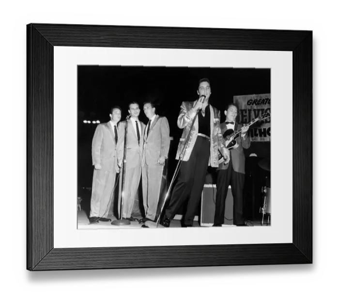 Framed Print : Elvis Presley with the Jordanaires