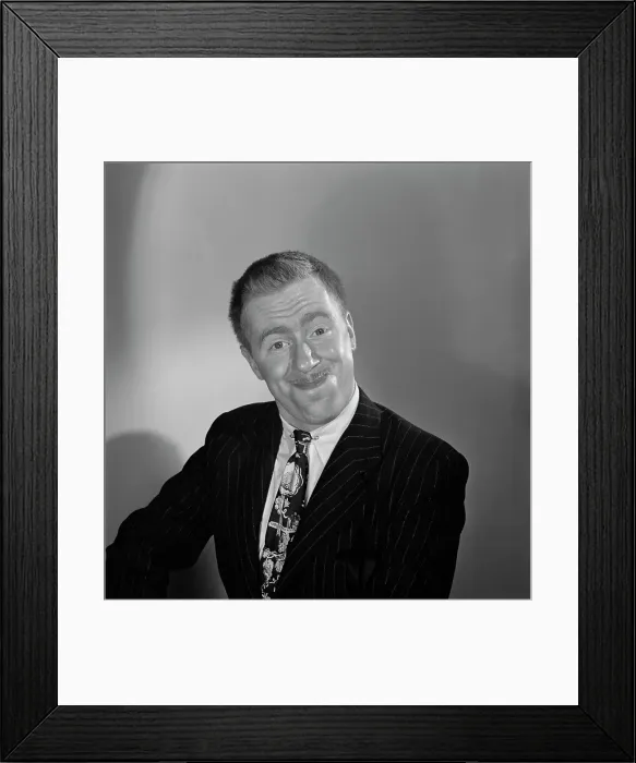 Framed Print : Peter Donald, British Actor & Comedian