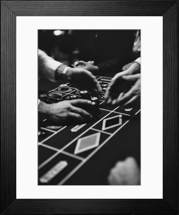 Framed Print : Gamblers In Las Vegas