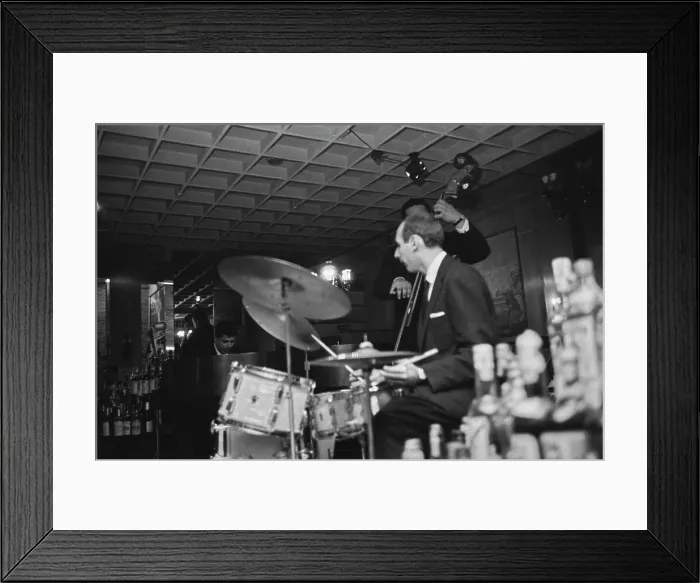 Framed Print : New York City Jazz Club, 1955