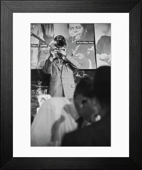 Framed Print : New York City Jazz Club, 1955