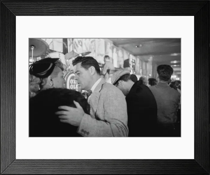 Framed Print : New York City Jazz Club, 1955