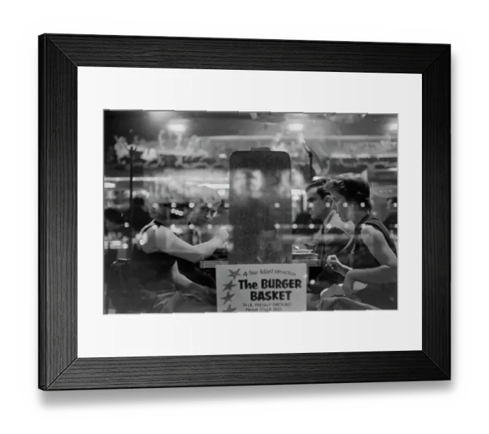 Framed Print : Burger Basket Double Date Framed Print : Burger Basket Double Date