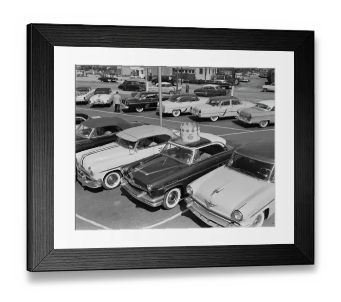 Framed Print : Used Car Lot Framed Print : Used Car Lot