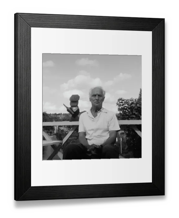 Framed Print : Max Ernst. German artist Max Ernst (1891 - 1976) in France, circa 1955